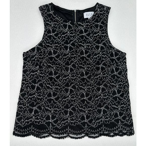 Elle 2 Piece Set - Skirt and Sleeveless Top - Business Office Party M (10) - Picture 2 of 9